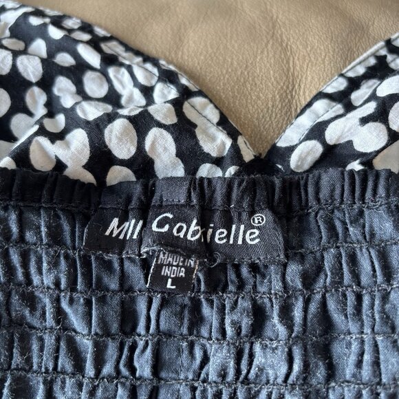 Vintage Y2K Mlle Gabrielle Midi Babydoll Dress Sz Large Floral Beaded Fairy Boho - Picture 3 of 15